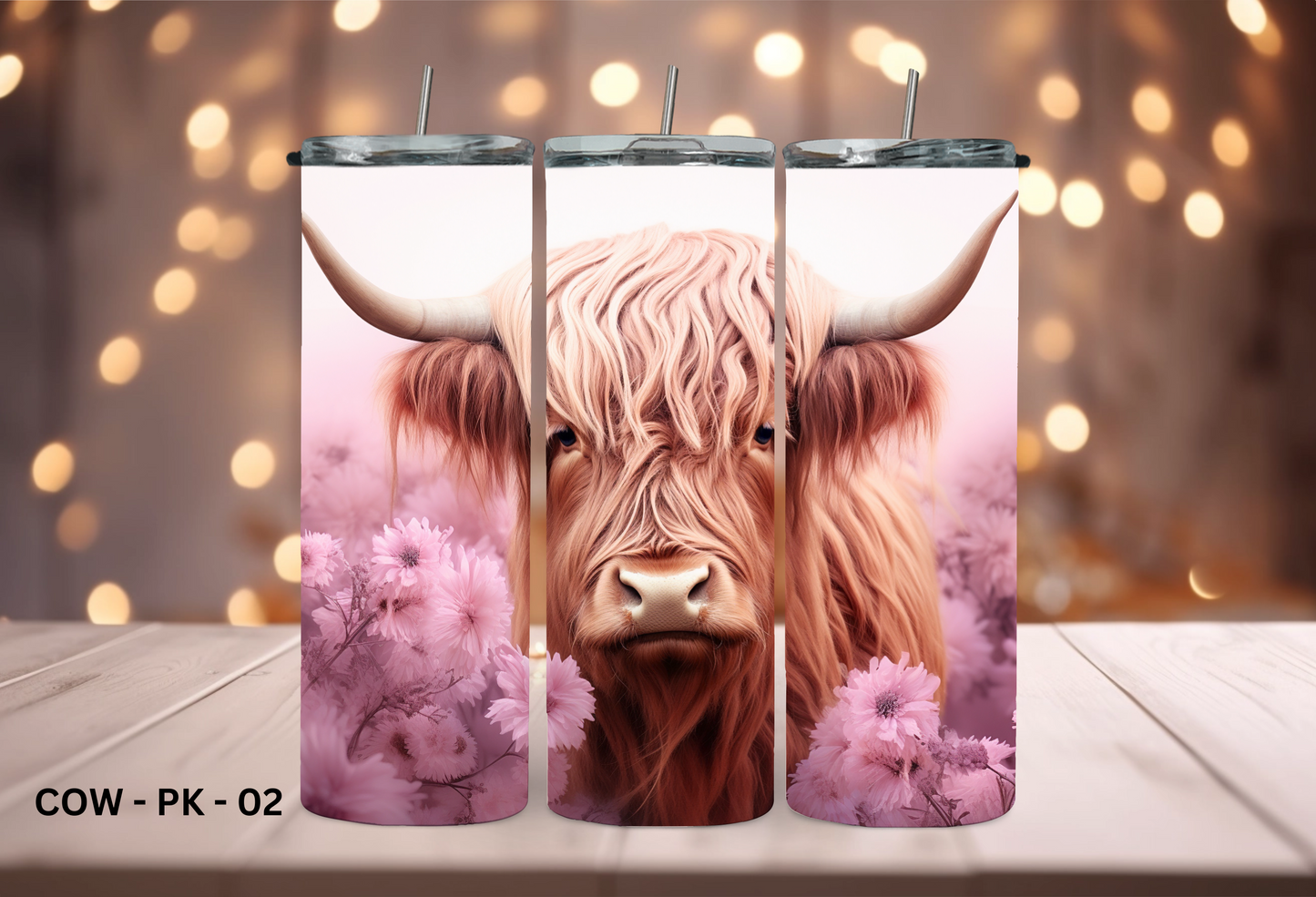 20oz (590mls) Tumbler - COW - COW - PK - 02