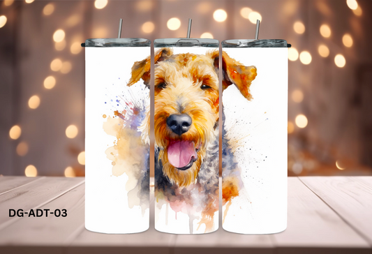 20oz Tumbler - Airdale Terrier - DG-ADT-03