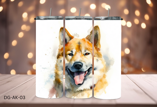 20oz (590mls) Tumbler - Akita Inu - DG-AK-03