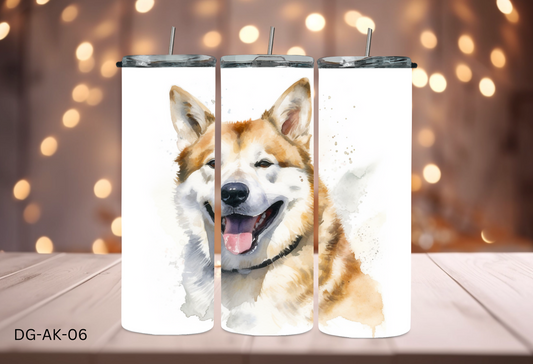 20oz (590mls) Tumbler - Akita Inu - DG-AK-06