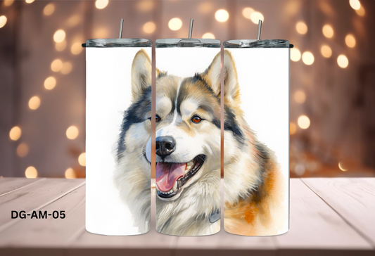 20oz Tumbler - Alaskan Malamute - DG-AM-05