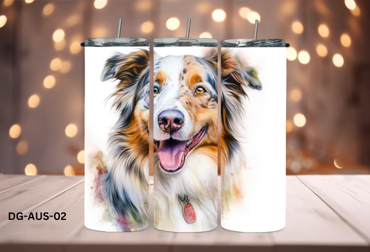 20oz (590mls) Tumbler - Australian Shepherd - DG-AUS-02