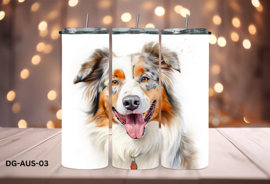 20oz (590mls) Tumbler - Australian Shepherd - DG-AUS-03