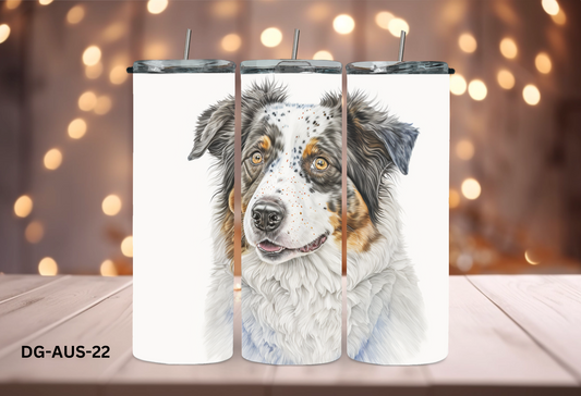 20oz (590mls) Tumbler - Australian Shepherd - DG-AUS-22