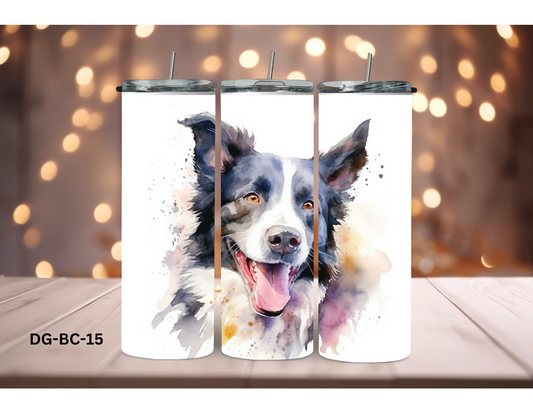 20oz (590mls) Tumbler - Border Collie - DG-BC-15