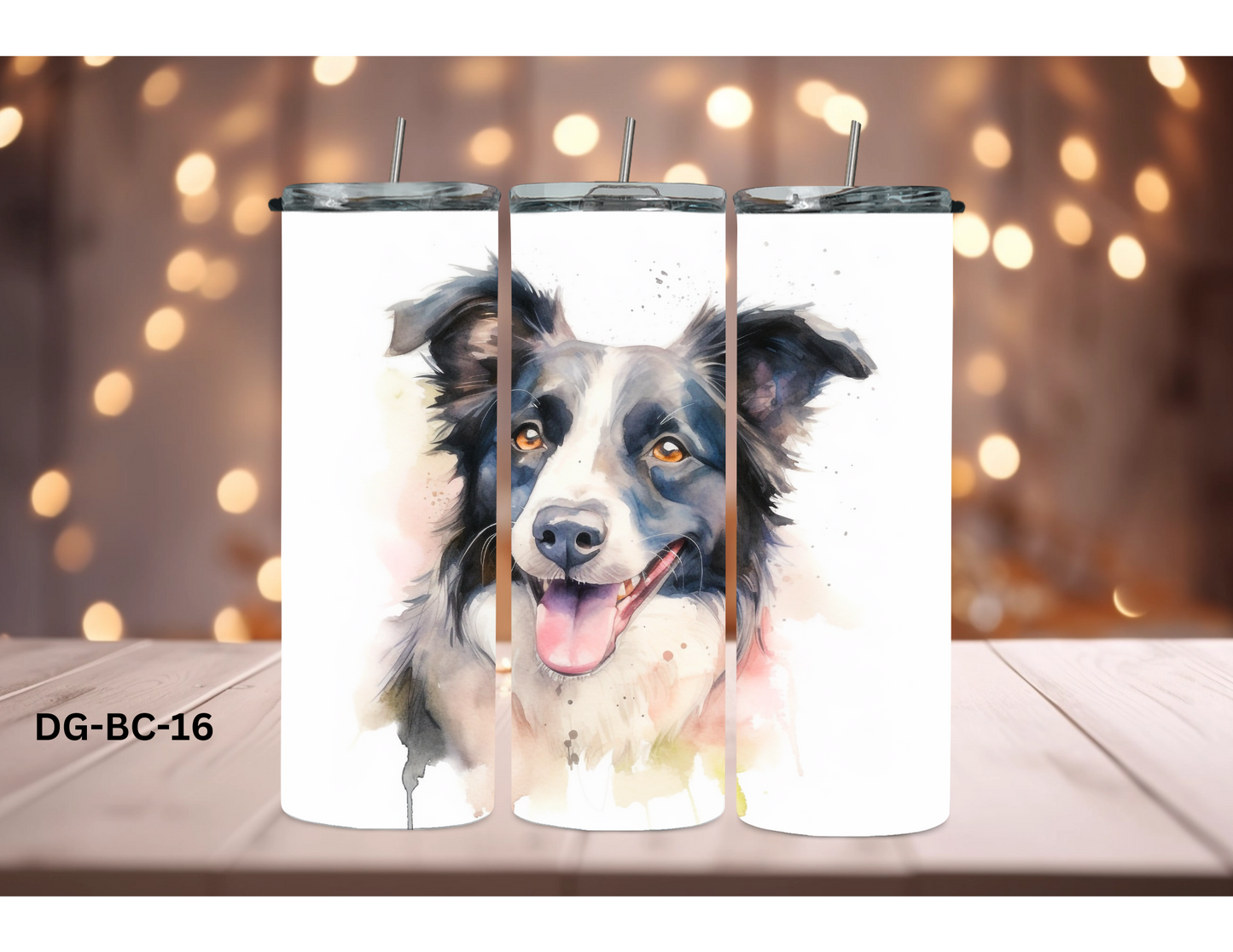 20oz (590mls) Tumbler - Border Collie - DG-BC-16