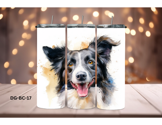 20oz (590mls) Tumbler - Border Collie - DG-BC-17