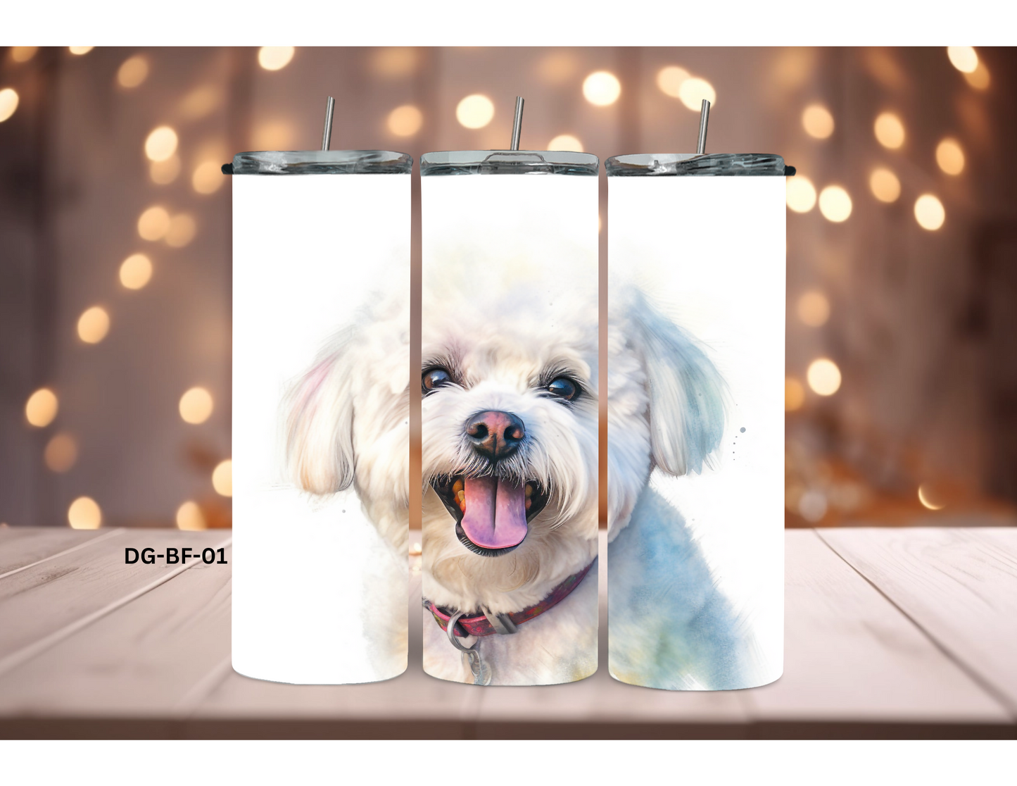 20oz Tumbler - Bichon Frise - DG-BF-01