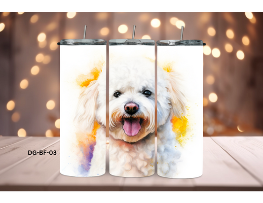 20oz (590mls) Tumbler - Bichon Frise - DG-BF-03