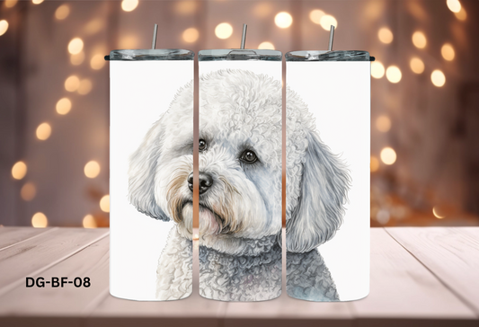 20oz (590mls) Tumbler - Bichon Frise - DG-BF-08