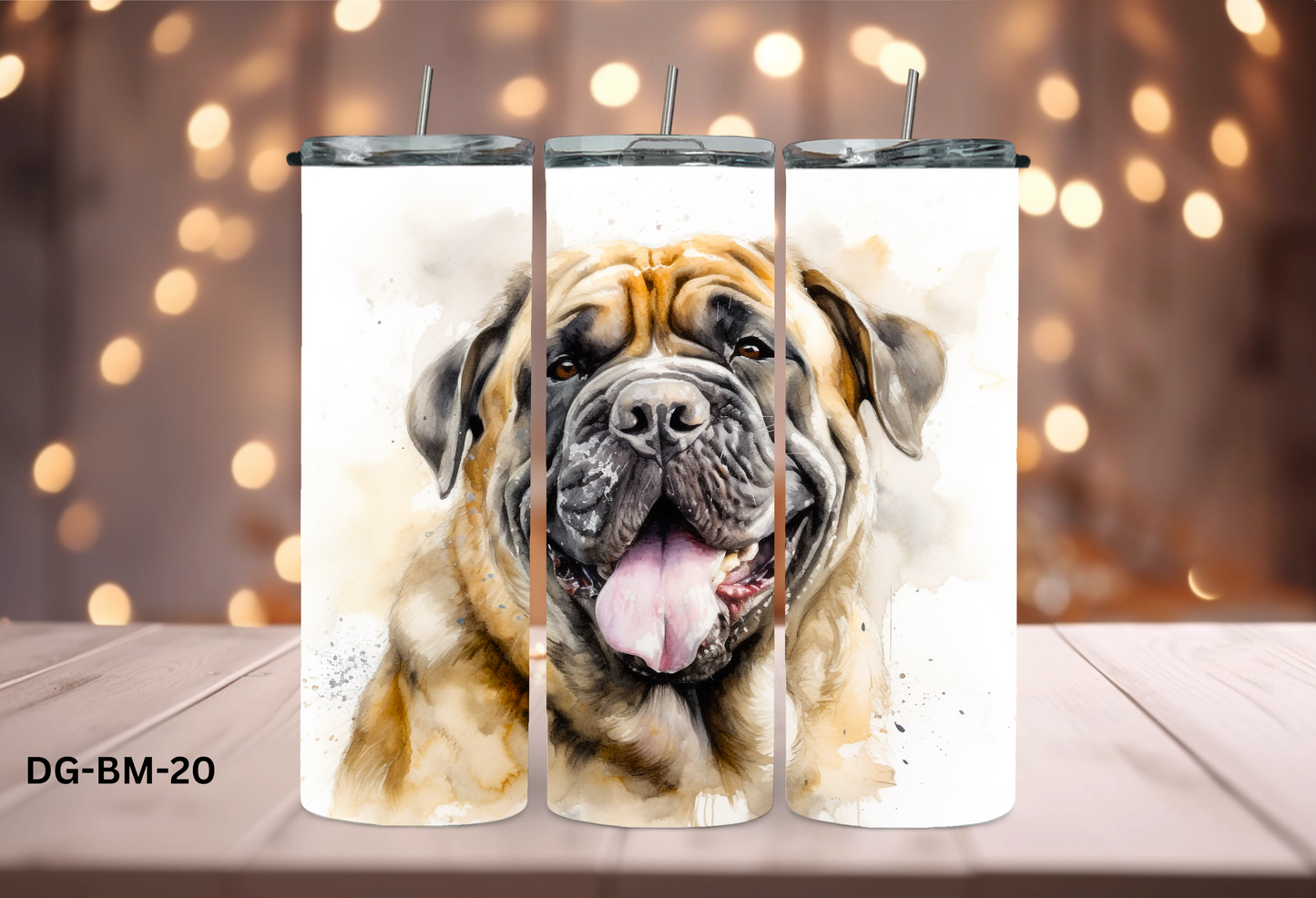 20oz (590mls) Tumbler - Bullmastiff - DG-BM-22