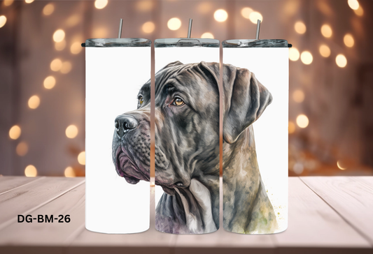 20oz (590mls) Tumbler - Bullmastiff - DG-BM-26