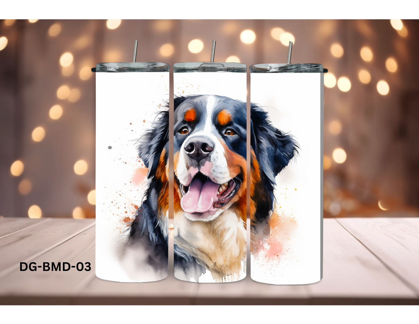 20oz Tumbler - Bernese Mountain - DG-BMD-03