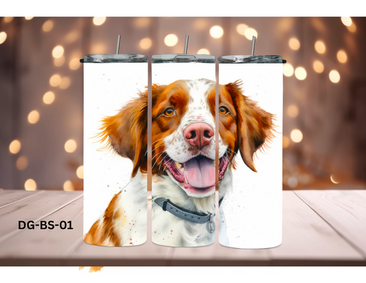 20oz (590mls) Tumbler - Brittney Spaniel - DG-BS-01