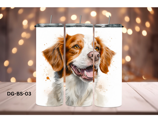 20oz (590mls) Tumbler - Brittney Spaniel - DG-BS-03