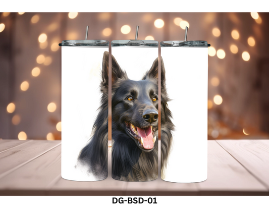 20oz (590mls) Tumbler - Belgian Sheepdog - DG-BSD-01