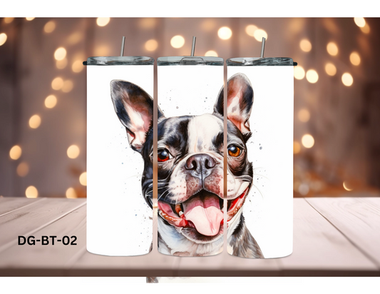 20oz (590mls) Tumbler - Boston Terrier - DG-BT-02