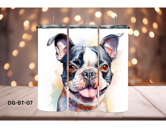 20oz (590mls) Tumbler - Boston Terrier - DG-BT-07