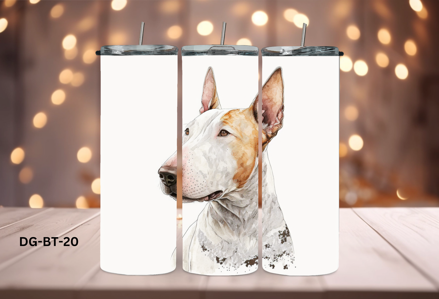 20oz (590mls) Tumbler - Bull Terrier - DG-BT-20