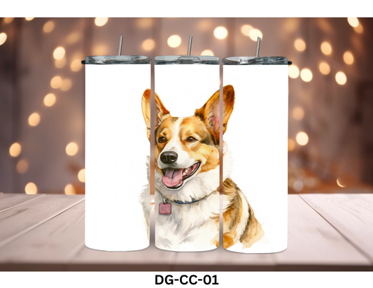 20oz (590mls) Tumbler - Cardigan Welsh Corgi - DG-CC-01