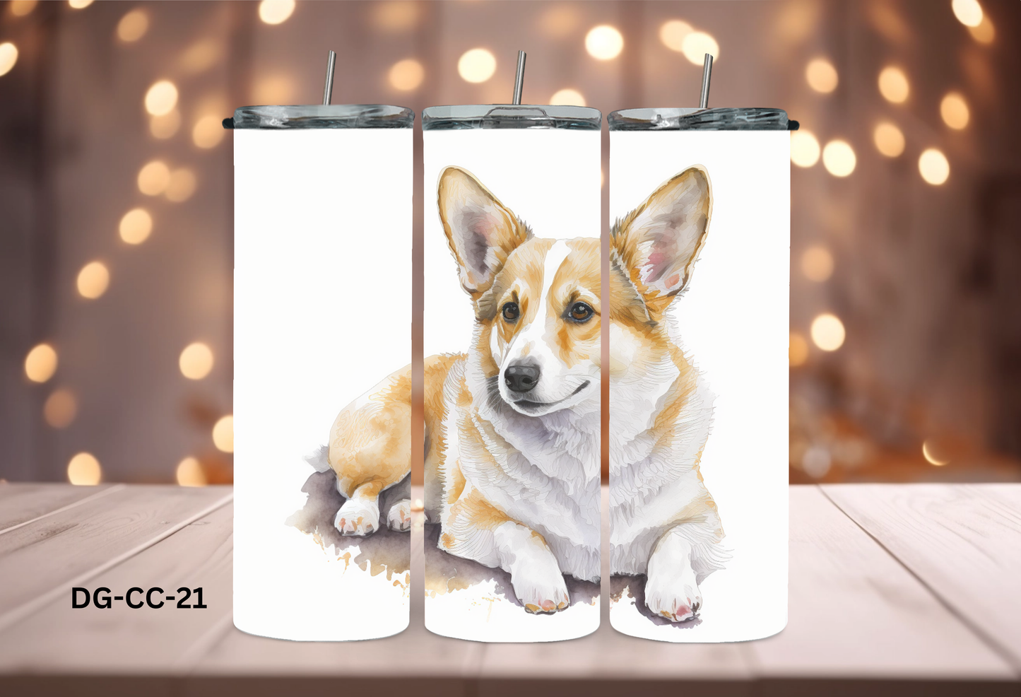 20oz (590mls) Tumbler - Cardigan Welsh Corgi - DG-CC-21