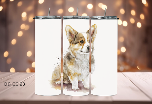 20oz (590mls) Tumbler - Cardigan Welsh Corgi - DG-CC-23