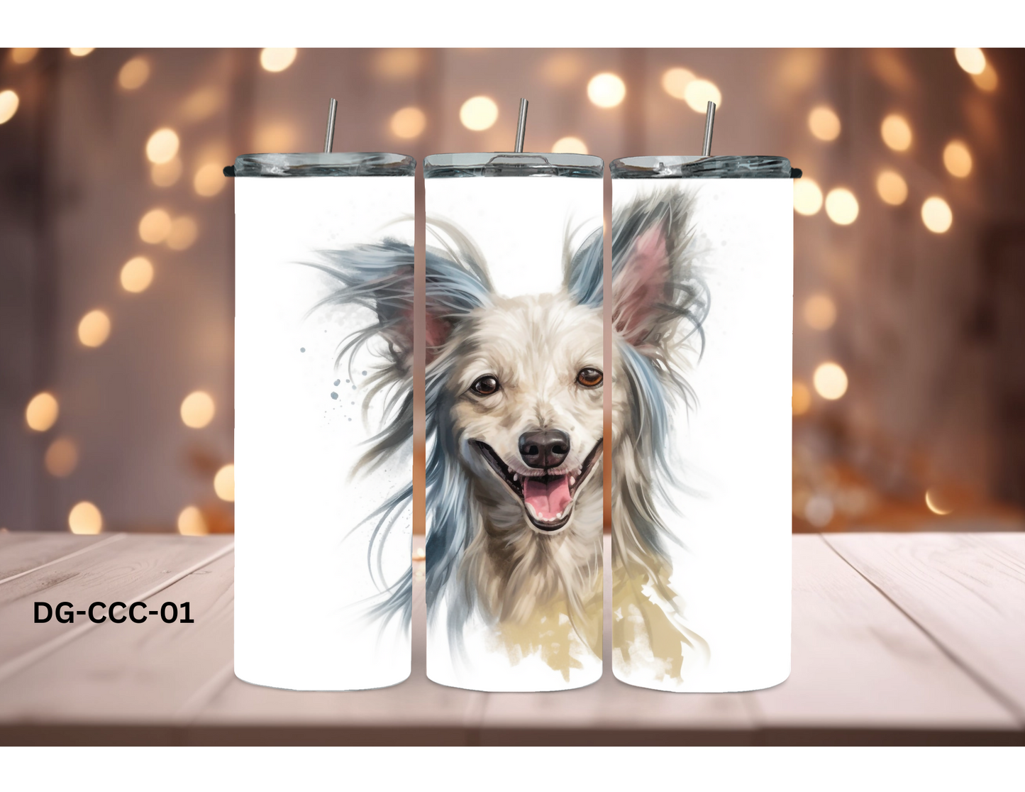 20oz Tumbler - Chinese Crested Dog - DG-CCC-01