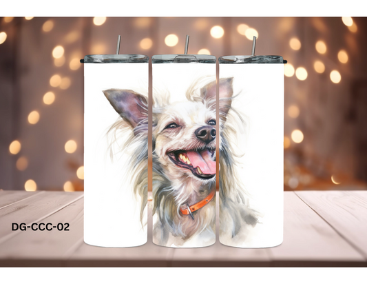 20oz Tumbler - Chinese Crested Dog - DG-CCC-02