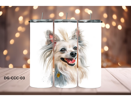 20oz (590mls) Tumbler - Chinese Crested Dog - DG-CCC-03