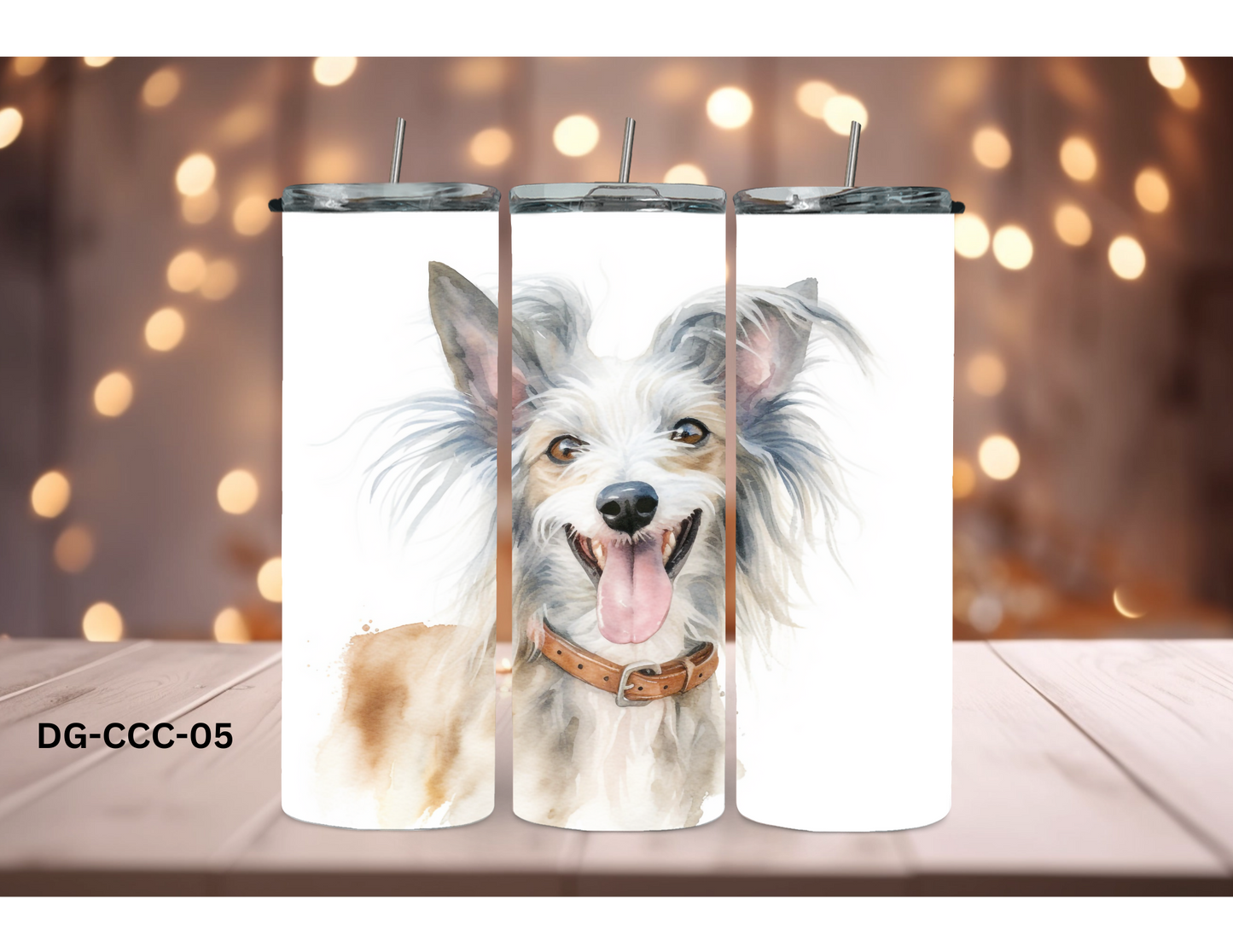 20oz Tumbler - Chinese Crested Dog - DG-CCC-05