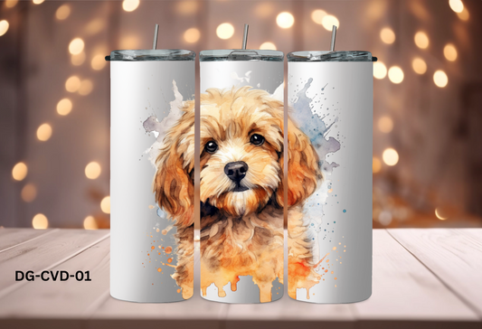 20oz (590mls) Tumbler - Cavoodle - DG-CVD-01