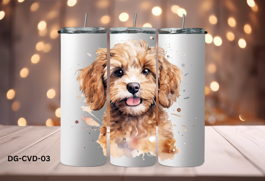 20oz (590mls) Tumbler - Cavoodle - DG-CVD-03