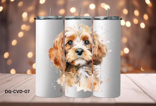 20oz (590mls) Tumbler - Cavoodle - DG-CVD-07