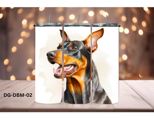 20oz (590mls) Tumbler - Doberman - DG-DBM-02