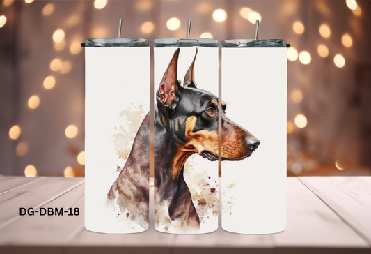 20oz (590mls) Tumbler - Doberman - DG-DBM-18