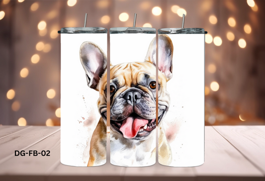 20oz (590mls) Tumbler - French Bulldog - DG-FB-02