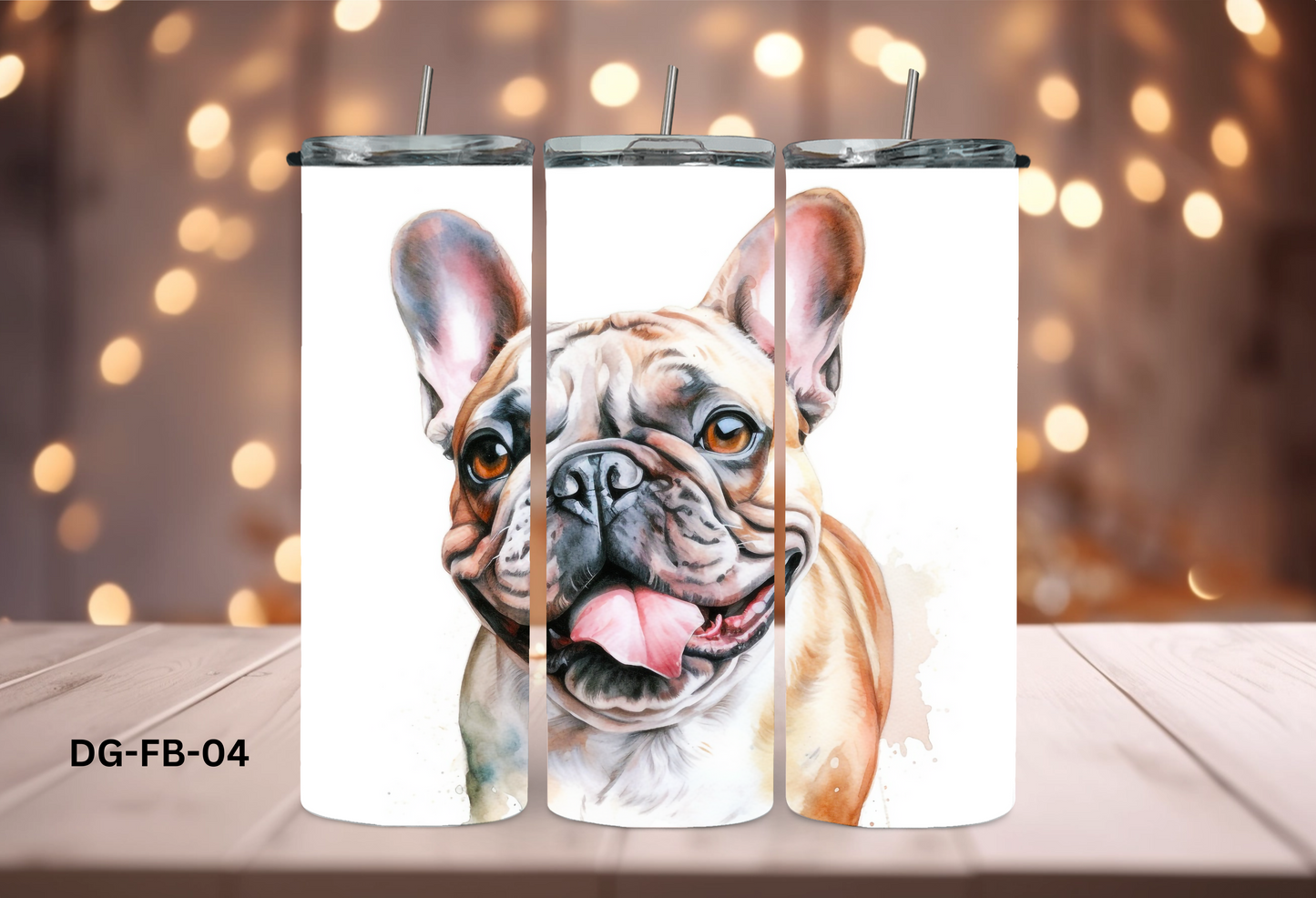 20oz (590mls) Tumbler - French Bulldog - DG-FB-04