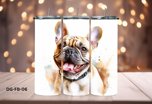 20oz (590mls) Tumbler - French Bulldog - DG-FB-06