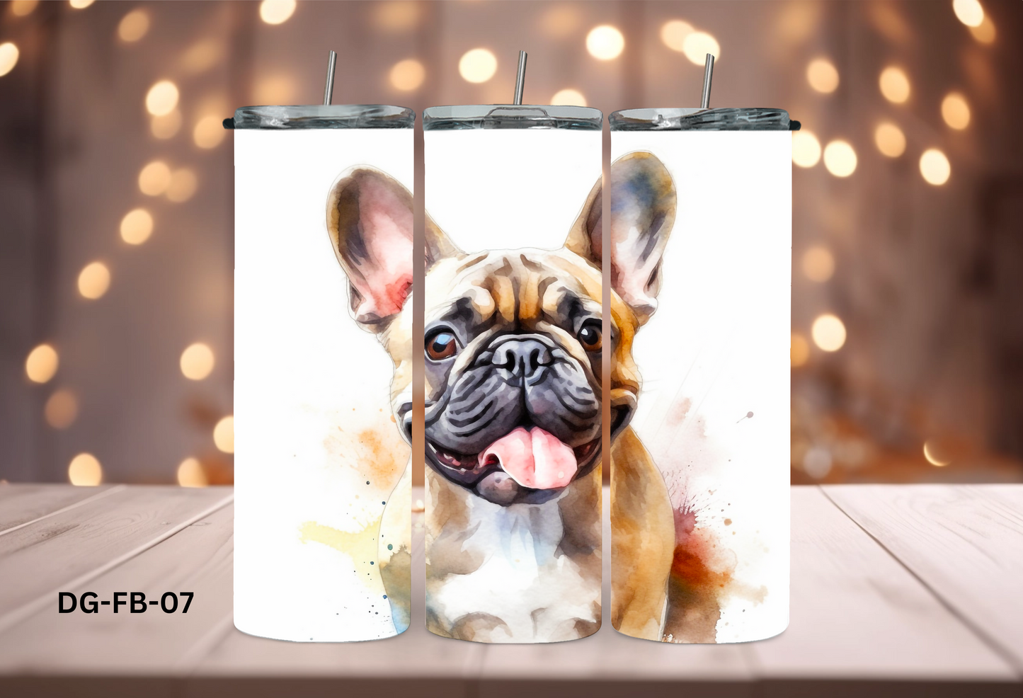 20oz (590mls) Tumbler - French Bulldog - DG-FB-07