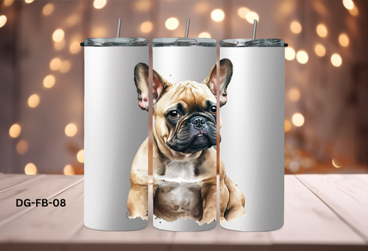 20oz (590mls) Tumbler - French Bulldog - DG-FB-08