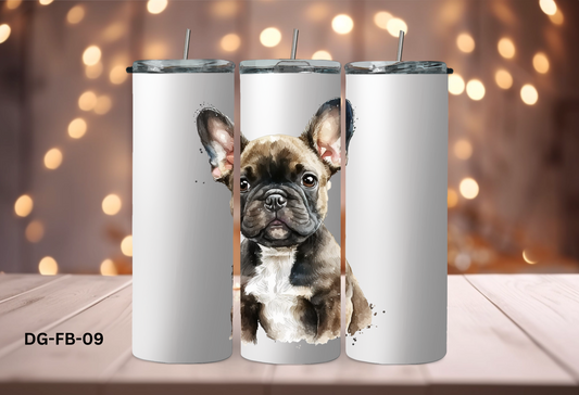 20oz (590mls) Tumbler - French Bulldog - DG-FB-09