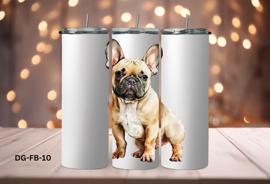 20oz (590mls) Tumbler - French Bulldog - DG-FB-10