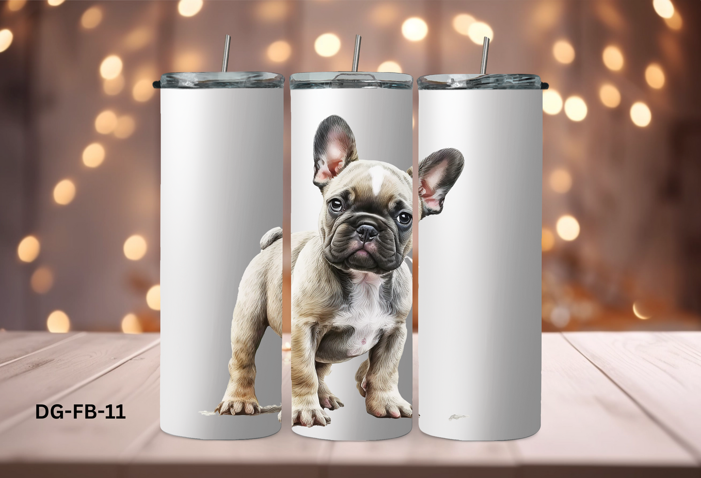 20oz (590mls) Tumbler - French Bulldog - DG-FB-11