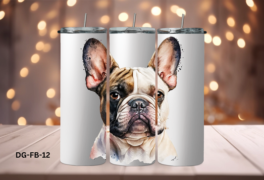 20oz (590mls) Tumbler - French Bulldog - DG-FB-12