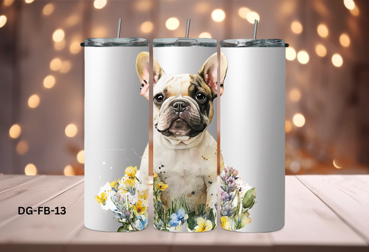 20oz (590mls) Tumbler - French Bulldog - DG-FB-13