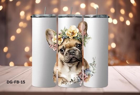 20oz (590mls) Tumbler - French Bulldog - DG-FB-15