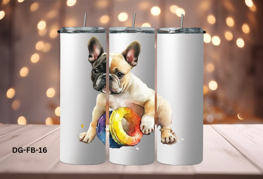 20oz (590mls) Tumbler - French Bulldog - DG-FB-16