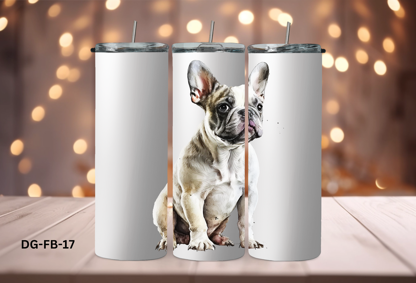 20oz (590mls) Tumbler - French Bulldog - DG-FB-17