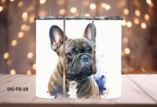 20oz (590mls) Tumbler - French Bulldog - DG-FB-19