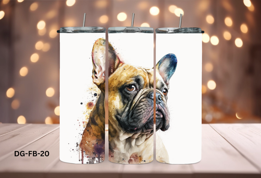 20oz (590mls) Tumbler - French Bulldog - DG-FB-20